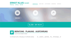 Desktop Screenshot of ernst-klug.de